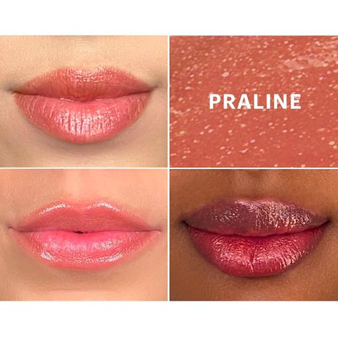 Glo Skin Beauty Cream Glaze Lip Crayon in Praline - Shimmery Toasted Brown Sugar - Glossy Crayon Lipstick 6 Shades