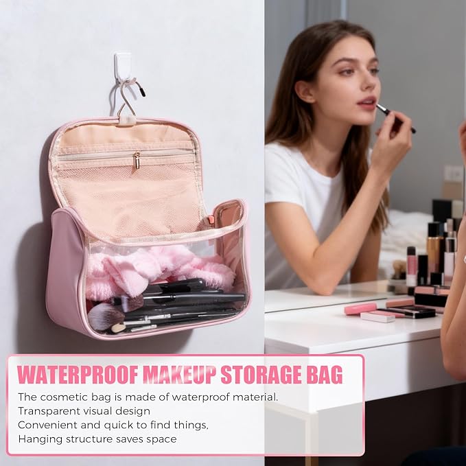 BS-MALL Makeup Brush Set with Waterproof Travel Bag &amp Makeup sponges -26 Pcs Set Triangle Puff &amp Face Washing PuffsFace Wash Headband Wristband for Travel Go Camping Gift &amp Makeup Beginne