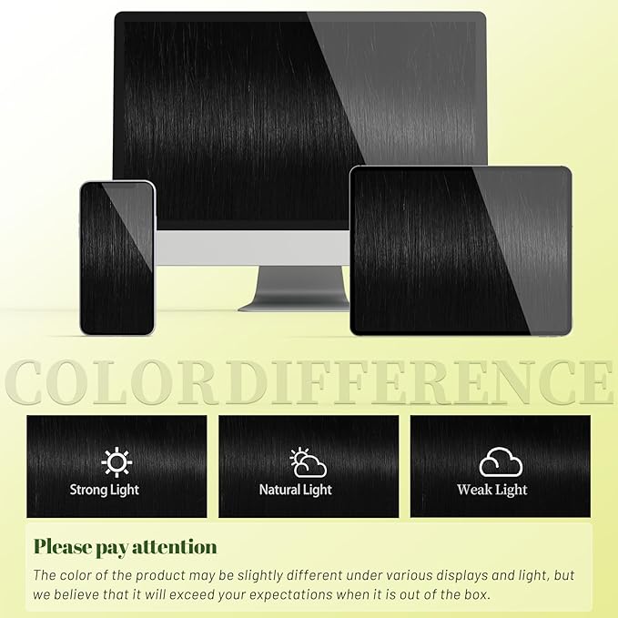 DNE Tape in Hair Extensions Real Human Hair 20 inches 20Pcs/50g/Pack Seamless #1 Jet Black Dark Color Straight Invisible Double Sided Tape in Hair Extensions for Women/Girls Can Bleached and Curl