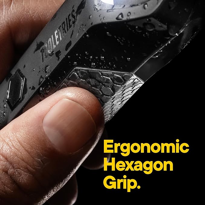 TOOLETRIES The Shearer - Groin &amp Body Hair Trimmer for Men Electric Shaver for Pubic Hair Balls Groin Chest Legs Waterproof Wet/Dry Clippers Rechargeable Bonus Shower Kit