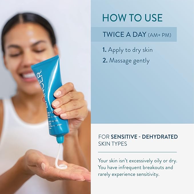 Lancer Skincare The Method: Cleanse Face Cleanser Daily Face Wash with Salicylic Acid Sensitive or Dehydrated Skin 4.05 Fluid Ounces