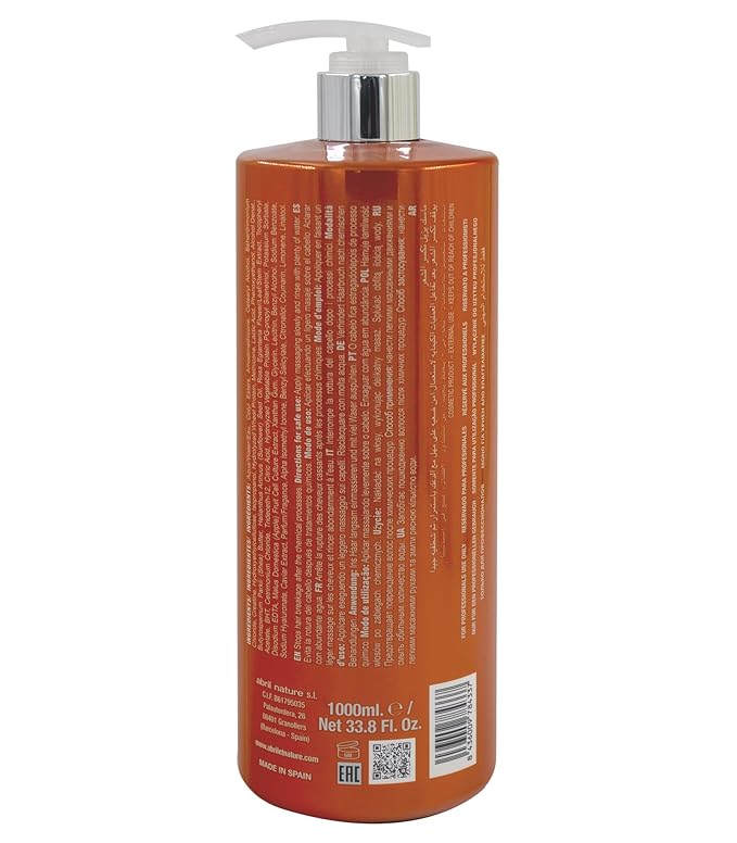 abril et nature - Nature Plex STOP Breakage - Professional Mask for Damaged or Chemically Treated Hair - Prevents Protects and Repairs - Before and After Technical Treatments - 1000 ml