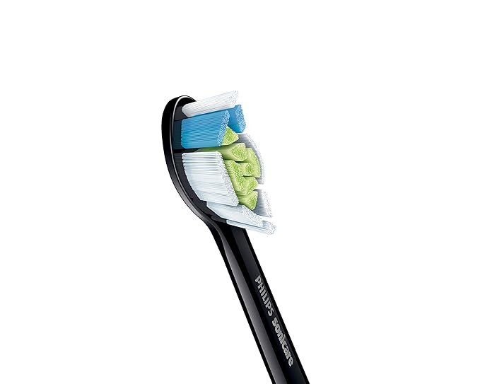 Philips Sonicare W DiamondClean - Genuine Replacement Electric Toothbrush Heads Black 2 Pack HX6062/95