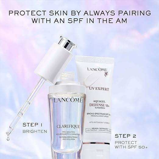 Lanc?me UV Expert Defense SPF 50+ Primer &amp Moisturizer | 3-in-1 Facial Sunscreen with Broad Spectrum Protection | Lightweight Hydrating Non-Greasy Aquagel Texture