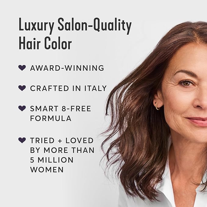 Madison Reed Radiant Hair Color Kit | 5NAC Dark Chocolate Brown with Copper-Auburn Undertones (Milano Brown) 100% Gray Hair Coverage | Dimensional Permanent Hair Dye | PPD &amp Ammonia-Free | 1 Pack