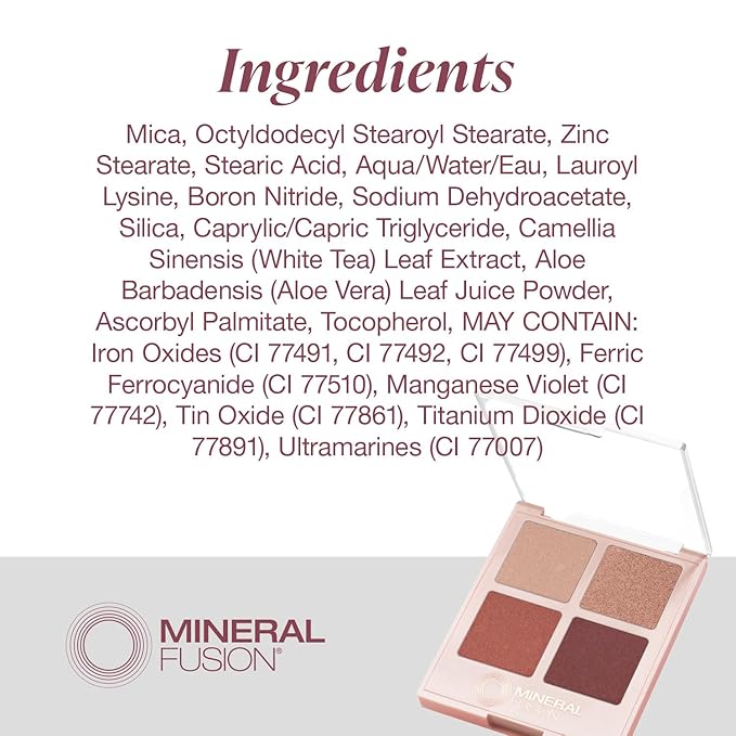 Mineral Fusion Eye Shadow Palette - Girls Night Out for Women - 0.25 oz Eye Shadow (Refillable)