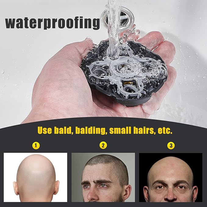 Shaver Replacement Heads Compatible with Microtouch Titanium Head Shaver for Bald Men 3 Pack