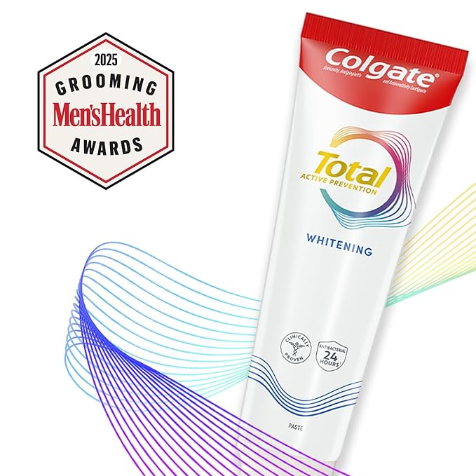 Colgate Total Whitening Toothpaste Freshens Breath Whitens Teeth and Provides Sensitivity Relief Mint Flavor 24 Pack