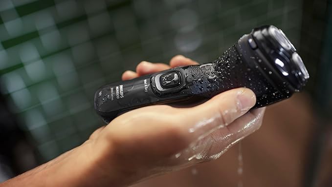 Philips Norelco Shaver 2400 Series Wet and Dry Electric Shaver Pop-up Trimmer P-Cap Deep Black Model X3001/90