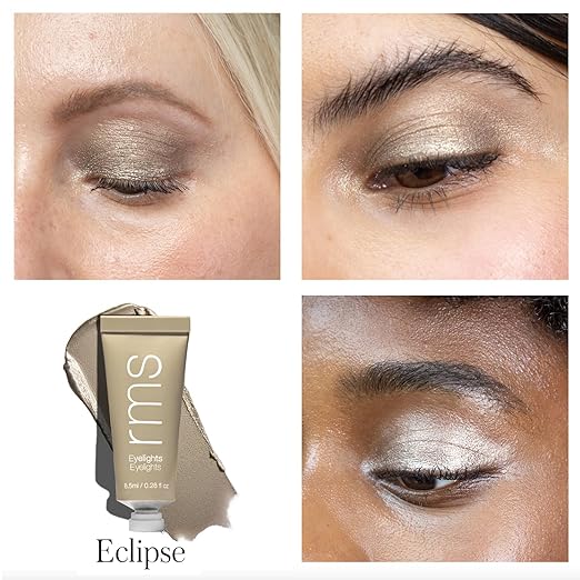 RMS Beauty Eyelights Cream Eyeshadow Long-Wear Hydrating Creamy Eyeshadow for Luminous Buildable Natural Color Smudge-Resistant Blendable Formula in Multiple Shades 0.23 oz