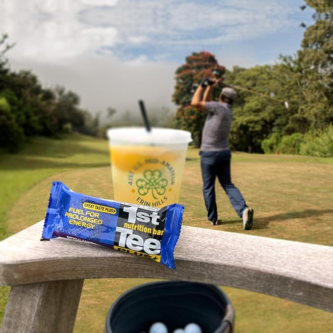 1st Tee PLUS+ Oatmeal Raisin bars made with Natural Ingredients Breakfast Bars | Best Oatmeal Bars Golf Nutrition Bar Easily Digestible Balanced Nutrition Bars 12-60 grams bars