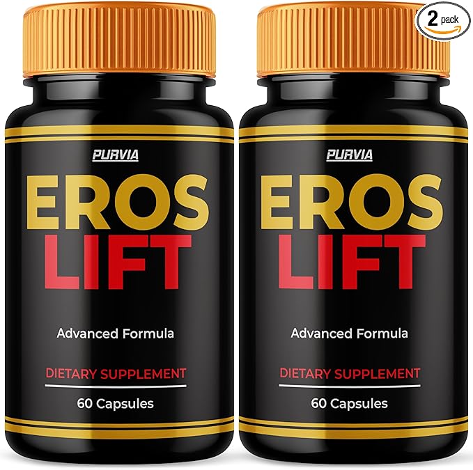 (2 Pack) Eros Lift Capsules ErosLift Supplement For Men Energy &amp Power Support Capsulas Ultra Men's Performance Pills Natural draft Health Workout Drive Fitness Endurance &amp Stamina (