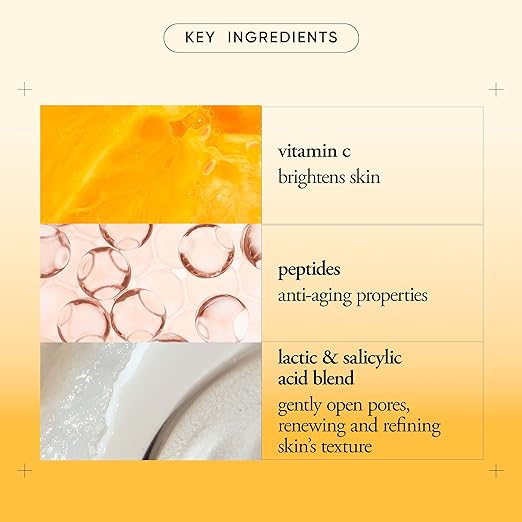 philosophy microdelivery vitamin c resurfacing peel kit - with lactic acid &amp sunflower seed oil - two-step treatment to smooth rough texture even skin tone and minimize the appearance of fine lin