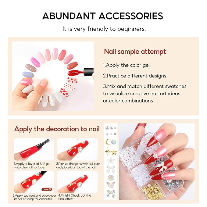 Peacecolor Gel Nail Polish Kit with U V Light and Drill59PCs Gel Nail Kit 35 Colors with 5PC Matte/Glossy/Glitter Top Base Coat Nail Art Rhinestone Manicure starter Kit Soak Off Gifts for Girls