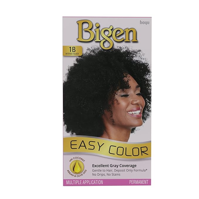 1B Bigen Easy Color for Women Intense Black-New Formula New Look - 3 Pack