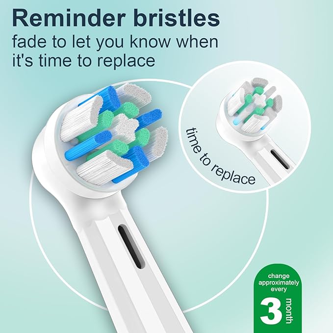 iO Replacement Heads Compatible with Oral B iOiO Series Electric Toothbrush Heads Compatible with Oral B iO 2/3/4/5/6/7/8/9/10Medium Bristles for Effective Plaque Removal(Black&ampWhite)