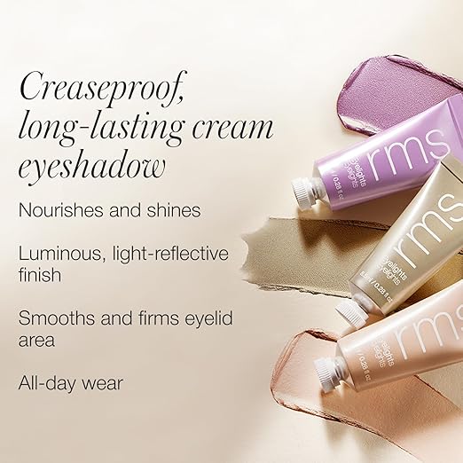 RMS Beauty Eyelights Cream Eyeshadow Long-Wear Hydrating Creamy Eyeshadow for Luminous Buildable Natural Color Smudge-Resistant Blendable Formula in Multiple Shades 0.23 oz