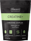 JUST INGREDIENTS Creatine Monohydrate Powder with Rejen Fulvic Mineral Complex - Supports Muscle Recovery Energy Strength Cognitive Function - 30 Servings
