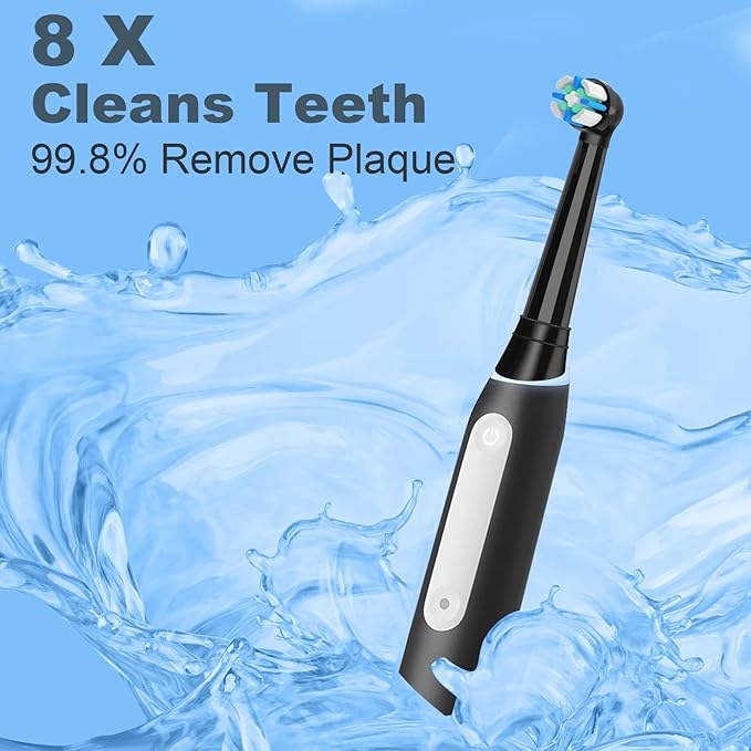 12 Count IO Replacement Heads Compatible with Oral B IO 2/3/4/5/6/7/8/9/10 Series Electric Toothbrushes Medium Softness Brush Heads Compatible with Oral B iO for Teeth and Gums Care (Black)