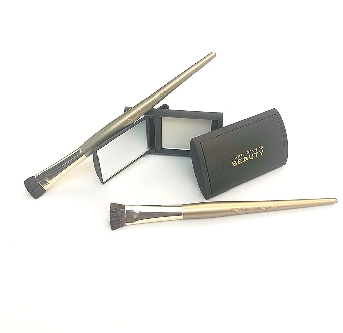 Joan Rivers Great Hair Day Root Touch Up Powder Duo - Fill-in Powder for Thicker Fuller Looking Hair (White)