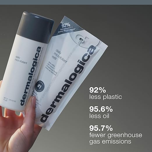 Dermalogica Daily Microfoliant Face Exfoliator Scrub Powder with Salicylic Acid and Papaya Enzyme Achieve Brighter Smoother Skin Daily