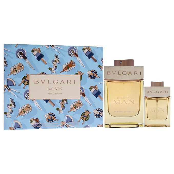 Bvlgari Man Terrae Essence by Bvlgari for Men - 2 Pc Gift Set 3.4oz EDP Spray 0.5oz EDP Spray
