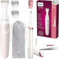Philips Beauty Women's Bikini Trimmer and Precision Trimmer Special Edition Bundle BRT387/90Pink and White