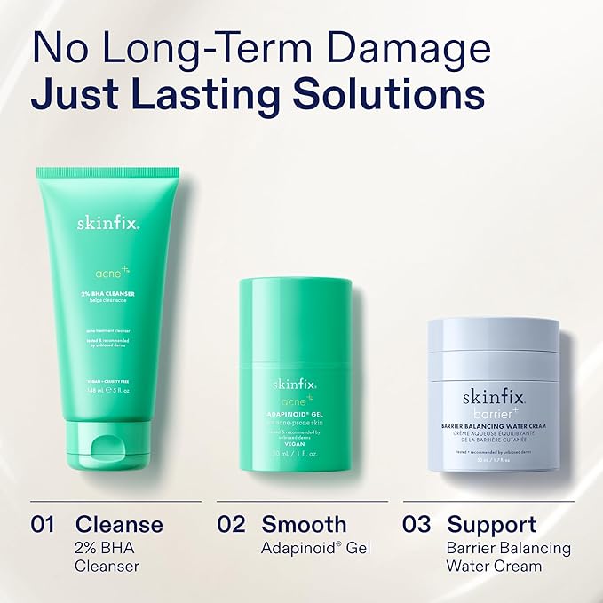 Skinfix 2% BHA Cleanser - 5 oz - Clears Acne Blemishes &amp Blackheads - Safe for All Types of Acne - Fragrance Free - Vegan Cruelty Free