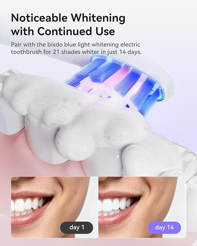 Pap Teeth Whitening Toothpaste Hydroxyapatite Enamel Repair for Sensitive Teeth &amp Gums Fluoride-Free 28 Days Brightening Flower Mint 2.6oz (Pack of 4)
