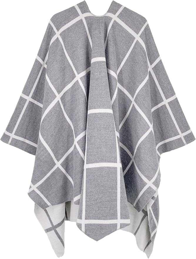 Moss Rose Women's Shawl Wrap Poncho Ruana Cape Open Front Cardigan Shawls for Fall Winter