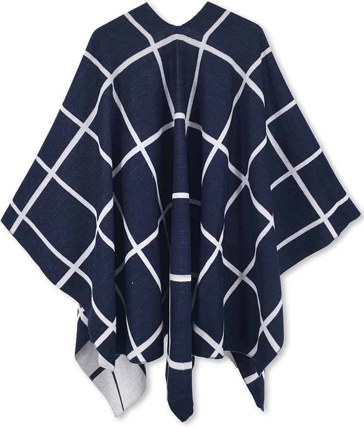 Moss Rose Women's Shawl Wrap Poncho Ruana Cape Open Front Cardigan Shawls for Fall Winter