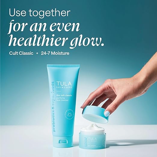 TULA Skin Care Cult Classic Purifying Face Cleanser - Gentle and Effective Face Wash Makeup Remover Nourishing and Hydrating