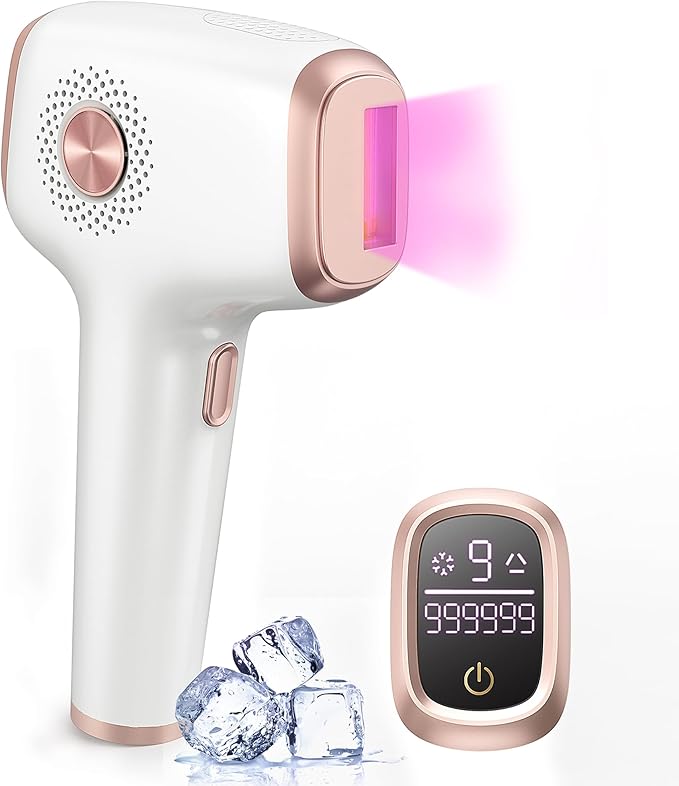 INNZA IPL Hair Removal with Ice Cooling Care Function for WomenLong-Lasting Results999999 Flashes Painless Hair Removal Hair Removal Device for Armpits Legs Arms Bikini Line