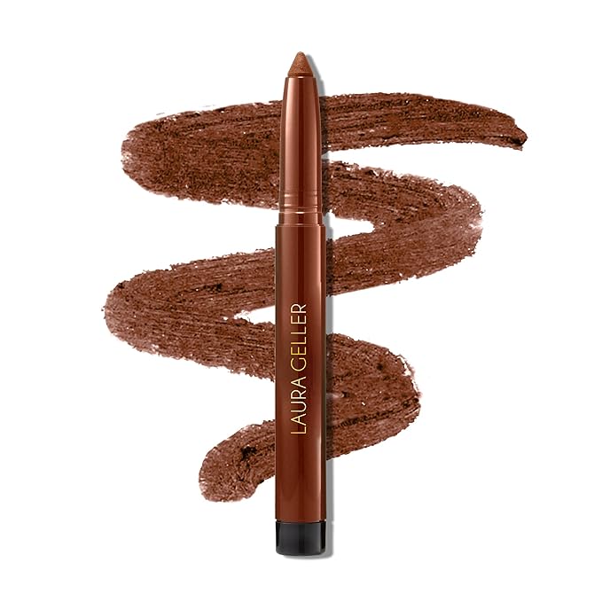 LAURA GELLER NEW YORK Kajal Longwear Kohl Eyeliner Pencil with Caffeine Smooth &amp Blendable Makeup Antique Bronze