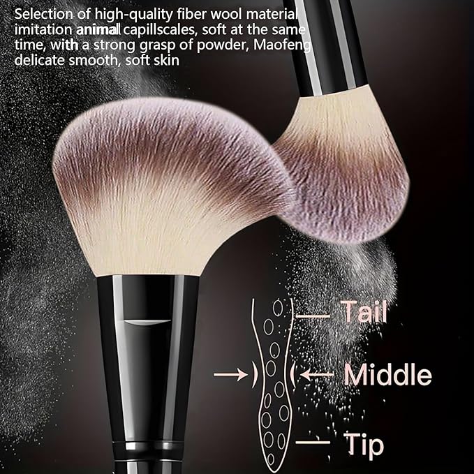Black Makeup Brushes Set Professional 66Pcs with Case Premium Synthetic for Foundation Concealer Blush Eyeshadow Powder Contour Makeup Brush Kit Face Eye Make up Brushes &amp Tools