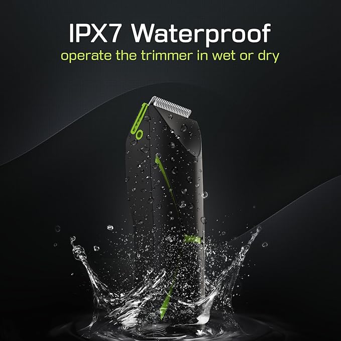Electric Body Hair Trimmer for Men: Manscape Cordless Ball Body Shaver with Ceramic Blade Waterproof Pubic Hair Groomer Manscaping Rechargeable Wet/Dry Grooming Use for Chest Groin Legs Armpits Travel