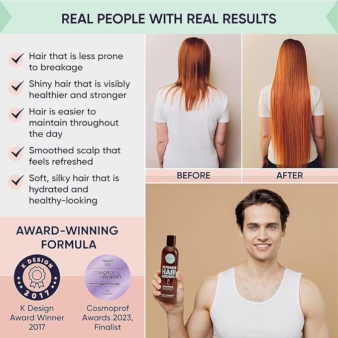 Moerie Hair Growth &amp Repair Mask - Restorative Vegan-Friendly Treatment for Longer Thicker Fuller Hair - 100ml 2 pack