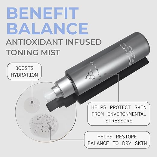 COSMEDIX Benefit Balance Toner for Face - Ultra-Nourishing &amp Hydrating Facial Toner Face Mist for Fine Lines &amp Wrinkles - Deep Cleansing Facial Skin Care for Moisturized Radiant-Looking Skin