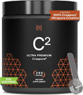 HPN C2 Creatine Monohydrate for Performance Recovery Strength Working Out Vegan Non-GMO Dairy and Soy Free Independently Tested Ultrapure Premium Creapure (100 Servings)