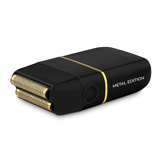 StyleCraft Instinct Metal Cordless Double Foil Shaver with IN2 Vector Motor Intuitive Torque Control USB-C Rechargeable
