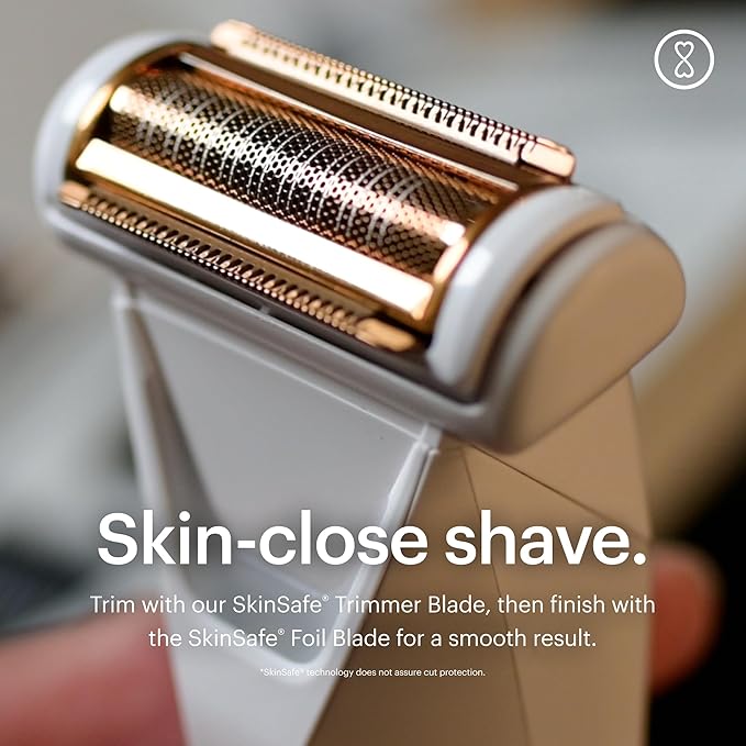 MANSCAPED® The Lawn Mower® 5.0 Ultra Men's &amp Women's Groin &amp Body Hair Trimmer ? Dual-Head SkinSafe® Trimmer &amp Foil Blades Waterproof Wet/Dry Groomer USB-C Rechargeable with Travel Case