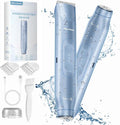 Bikini Trimmer for Women - 2 in 1 Electric Razors for Women - Dual Head Electric Shaver - IPX7 Waterproof Wet &amp Dry Use Body Hair Trimmer and Facial Hair Remover for Bikini Underarm Leg Arm