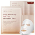 MOTHER MADE Glowing Glass Skin Hydrating Snail Deep Collagen Face Masks Set of 20 EA with Niacinamide 2% Vitamin E Facial Mask for Dry Sensitive Skin Self Care Korean Skincare