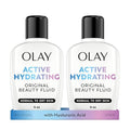 Olay Face Moisturizer active Hydrating Beauty Fluid Lotion Original Facial Moisturizer 4 Oz. (Pack of 2)