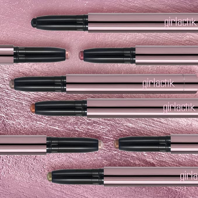 Girlactik Creamy Eyeshadow Stick- Long Lasting and Water-Resistant Shimmering and Matte Colors Eye Shadow Stick Makeup Built-in sharpener - 2 g / .07 oz (Cashmere)