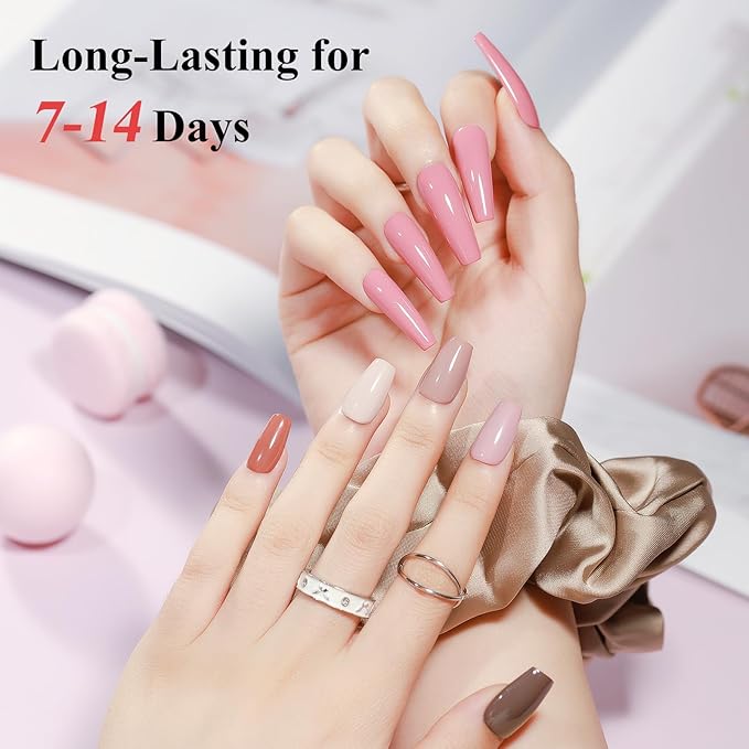 Quick Dry Nail Polish Set: 24 Colors Regular Fingernail Polish Non Gel Bulk Black Nude Pink Red Green Blue Purple Long Lasting French Nail Art DIY Home Gift Set for Women