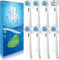 8 Pack Replacement Toothbrush Heads Compatible with Oral B iO Brush Heads for Oral-B iO 2/3/4/5/6/7/8/9/10/7G Series with Covers White