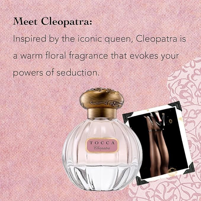 Tocca Cleopatra (20ml + 50ml) Perfume Set for Women - Warm Floral Grapefruit Jasmine Vanilla Musk
