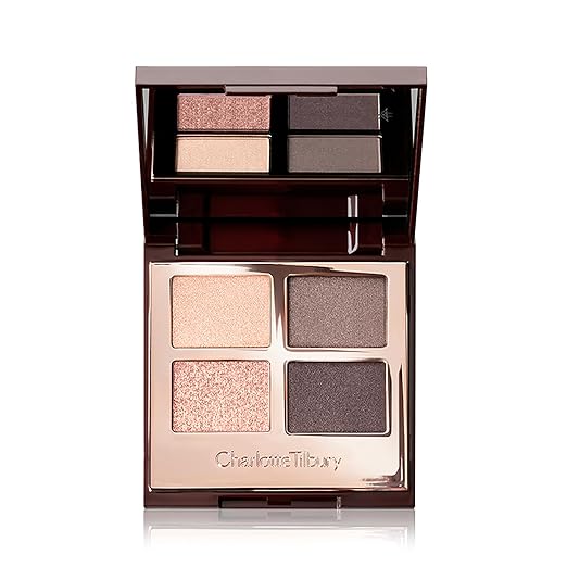Charlotte Tilbury Luxury Palette Eyeshadow - Shimmer Metallic &amp Satin Matte Eyeshadow Quad with a Rich Powder Formula - Includes 4 Complementary Shades