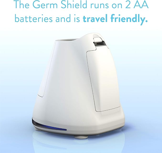 TAO Clean Germ Shield UV Toothbrush Sanitizer ? Universal Cleaning Station that Accommodates all Manual and Electric Toothbrushes Travel Friendly Kills 99.9% of Germs